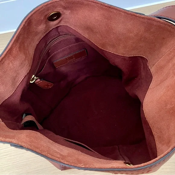 Frye Leather Side Pocket Hobo Bag in Cognac - Picture 6 of 7